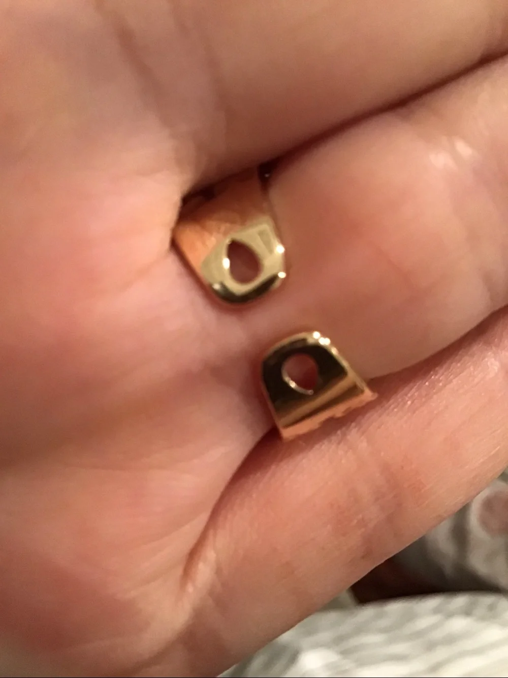 New 14k Gold Filled Nugget Buckle Ring with Pavé Accents- Adjustable.